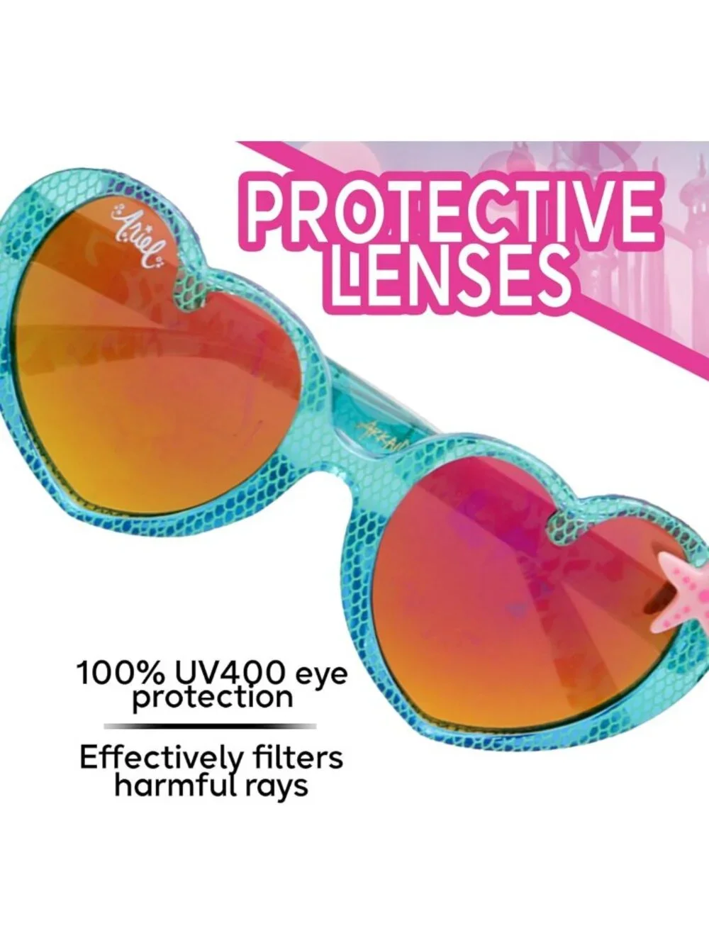 Disney Princess Sunglasses for Kids | Elsa, Ariel, Moana & More | UV Protection